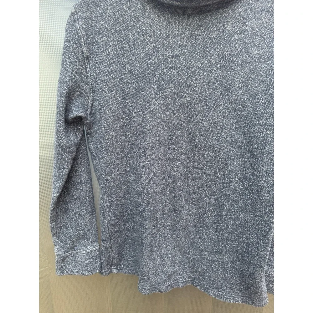 The Children's Place Heathered Navy Quarter Zip Fleece Sweater SZ L 10/12